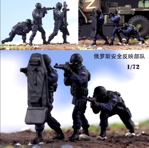 Segunda Guerra Mundial 1/72 1:72 Rusia Soldados de la Fuerza de Reacción Rápida Segunda Guerra Mundial Ejército Pintura a mano - Imagen 1 de 3