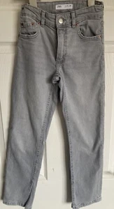 Girls 9-10 Years Grey Jeans From Zara Great Condition - Picture 1 of 5