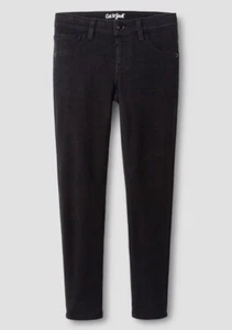 Girls' Mid-Rise Soft Knit Pull-On Jeggings Adjustable Waist Cat & Jack Black L - Picture 1 of 6