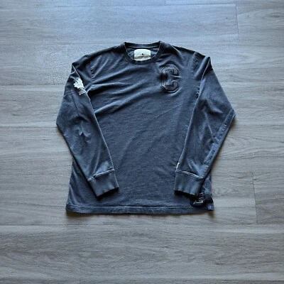 Camisa Roots Canada Para Hombre Pequeña Gris Derecho a Jugar Ropa de Calle Atlética Manga Larga Foto 1 de 4