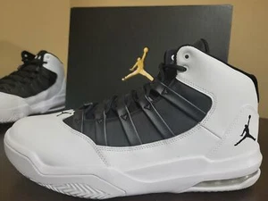 Nike Air Jordan Men's Max Aura Retro Wh/Blk Shoe - Size 11.5 - AQ9084-100 - NEW! - Picture 1 of 7
