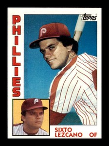 1984 Topps Sixto Lezcano #185 Philadelphia Phillies