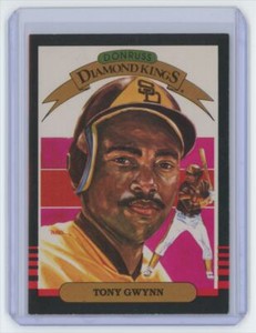 1985 DONRUSS DIAMOND KING TONY GWYNN . SAN DIEGO PADRES #25