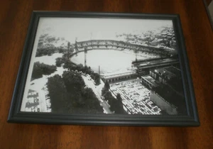 1935 PIRATES FORBES FIELD FRAMED B&W PRINT BABE RUTH HR - Picture 1 of 1