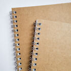 2 Kratf card cover A5 Lined notebooks, silver wire binded,100 pages