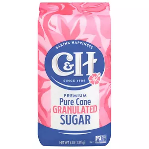C & H Sugar Pure Cane Granulated 4 lb (Pack of 10) - Picture 1 of 1