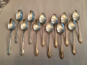 12-Silver Plate Place Spoons 1847 Rogers Bros-IS  Remembrance. 7 3/8” - Picture 1 of 23