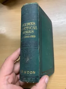 1867 "THE POETICAL WORKS OF JOHN DRYDEN" ILLUSTRATED ANTIQUE BOOK (P4) - Imagen 1 de 19