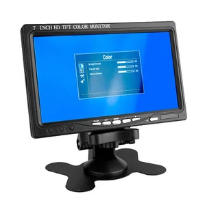 7 inch LCD Monitor HDMI VGA RCA Video Audio Speaker Car DVD IPS Screen Display - Picture 1 of 7