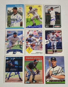 Damian Rolls Autographed Signed Baseball Card Lot (9) Tampa Bay Devil Rays WOW! - Picture 1 of 19