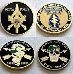 Ejército de los Estados Unidos 🇺🇸 SF Fuerzas Especiales / Delta Group Unidad Desafío Moneda - Imagen 1 de 8
