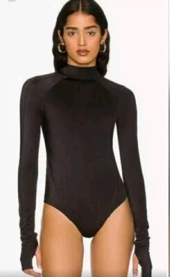 Free People HAH Gloves Off 1 Piece Black Bodysuit Rashguard Swimsuit Women Sz S - Image 1 of 4