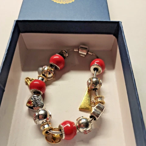 Vintage Bradford Exchange St. Louis Cardinals charm bracelet In Original Box /61 Cover