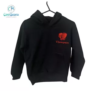 Boxing Gloves Embroidered Personalised Children's Hoodie - Picture 1 of 7
