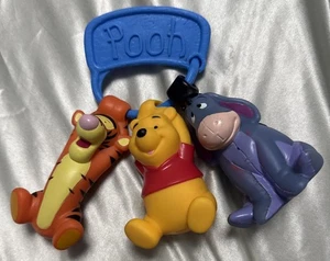 Vintage 1990's Fisher Price Disney Winnie the Pooh Tigger Eeyore Teething Ring - Picture 1 of 12