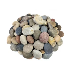 20 lbs Large River Rocks for Outdoor Landscaping, 3-4 Inch Decorative Pebbles... - Picture 1 of 9