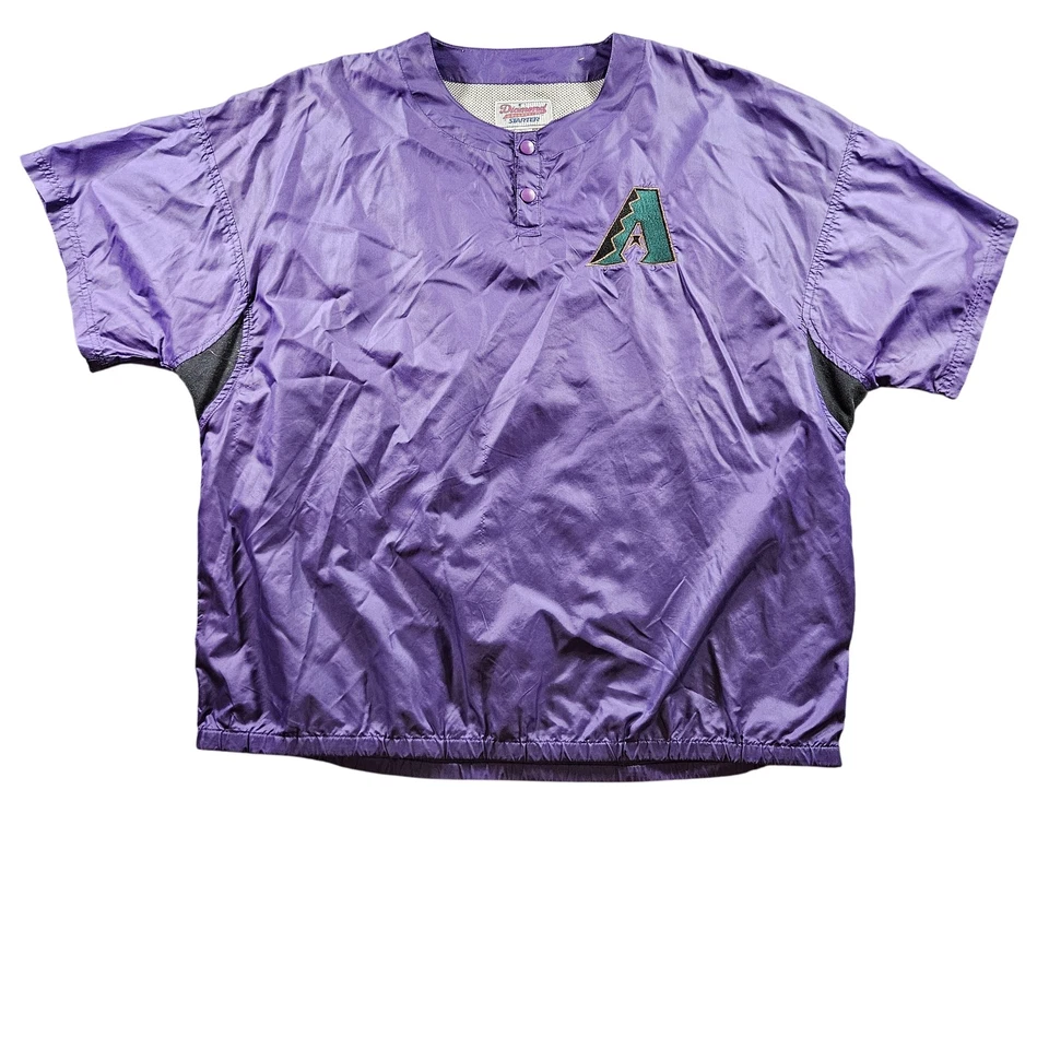 Camisa Arizona Diamondbacks Para Hombres 2XL Púrpura MLB Béisbol Starter Pullover Ventilado Foto 1 de 4