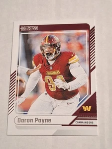 Tarjeta de Daron Payne Donruss NFL 2024 #5 Washington Commanders Alabama Crimson Tide - Imagen 1 de 2