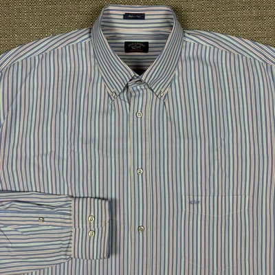 Camisa para hombre Paul & Shark Yachting XL manga larga blanca azul rojo verde rayas Foto 1 de 4