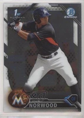 2016 Bowman Chrome Prospects John Norwood #BCP27 - Image 1 of 2