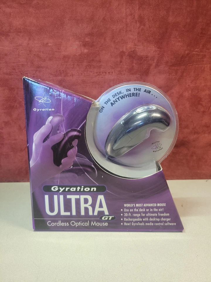 Gyration Ultra GT Cordless Wireless Optical Air Mouse New - Image 1 of 3