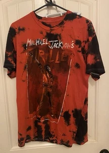 Michael Jackson Thriller Red Tie-Dye T-shirt, Sz Large - Picture 1 of 4