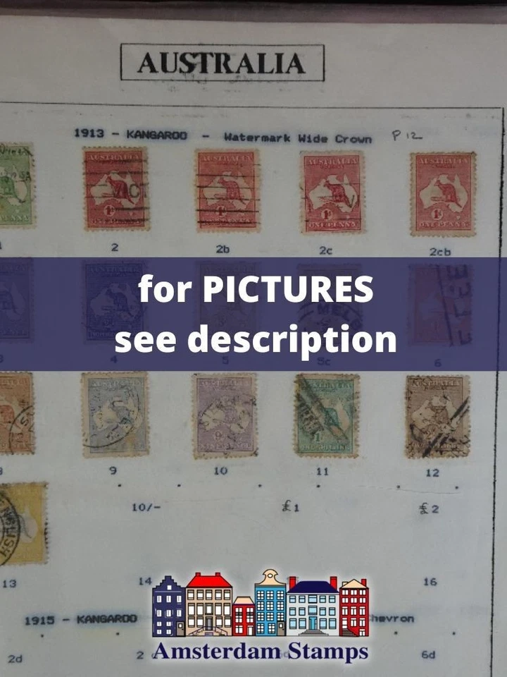 Australia vf used MH collection with good classic in album High CAT - Image 1 of 1