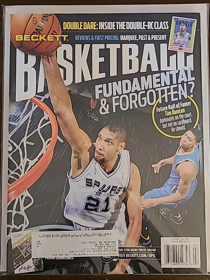 Beckett Basketball July 2013 Tim Duncan Spurs - Image 1 of 1