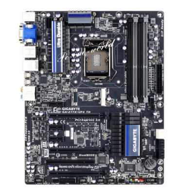 Asus GA-Z77X-UP4 TH DDR3 DIMM Intel Z77 LGA 1155 Motherboard DVI VGA USB3.0 ATX - Image 1 of 4