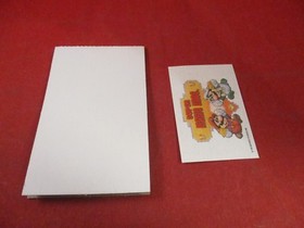 1989 Mario & Luigi Super Mario Bros. Nintendo NES Vending Machine Promo Sticker