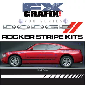 2005 - 2010 Dodge Charger Custom Rally Rocker Stripes by Fxgrafix #1 Dealer - Picture 1 of 2