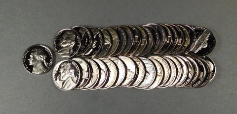 1975-S Jefferson Nickel Roll 40 Coins PROOF Cover