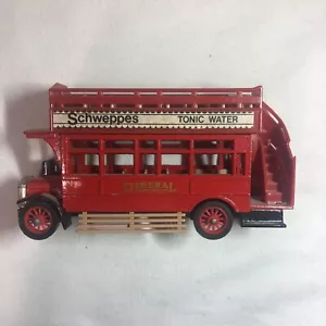 Vtg MATCHBOX Models of Yesteryear 1922 AEC S Type Bus Y-23 Schweppes White Label - Picture 1 of 7