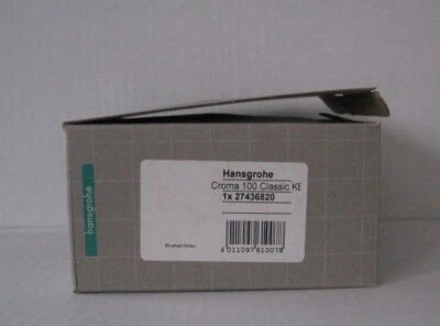 Nuevo cabezal de ducha Hansgrohe Croma 100 clásico 3 chorros níquel cepillado Foto 1 de 4