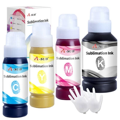 A-SUB Sublimation Ink Compatible Ecotank ET-2760 ET2720 2803 2800 4800 5800 5880 - Image 1 of 4