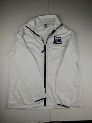 Chaqueta Team USA Olympics Talla Mujer XL Blanca Cremallera Completa Ligera ROJA BDA Foto 1 de 4