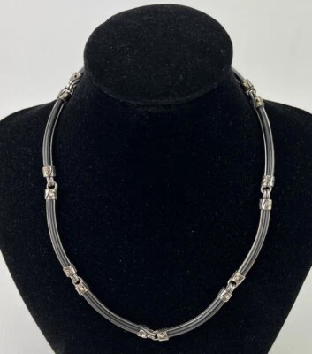 Colar Vintage John Atencio Prata Esterlina 18k JA SS - Imagem 1 de 4