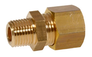 Legris Brass Metric Stud Compression Fittings with Male BSPT Threads 0105 - Picture 1 of 1
