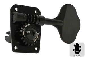 Sintonizadores de máquinas de afinación de bajos GOTOH GB10 - Open Gear - 2L x 2R - Negro - Imagen 1 de 2