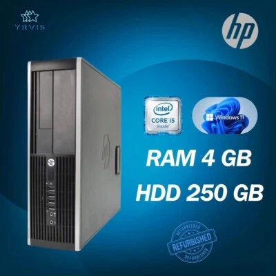 PC DESKTOP HP 8300 SFF INTEL I5 RAM 4GB HDD 250GB WIN 11 PRO RICONDIZIONATO - Immagine 1 di 4