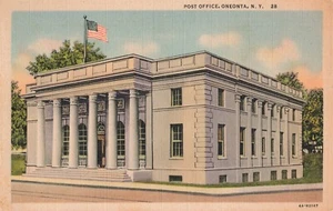 Post Office Oneonta NY New York Postcard D520 - Bild 1 von 2
