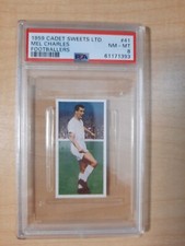 Mel Charles 1959 Cadet Sweets #41 Footballers Arsenal Wales PSA Near Mint 8