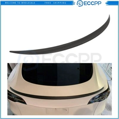 For Tesla Model 3 2017-2023 100% Real Carbon Fiber Trunk Lid Spoiler Wing Foto 1 de 4