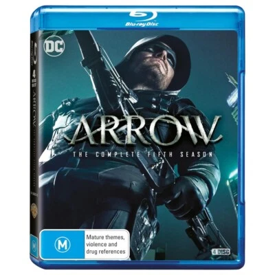 Arrow : Season 5 (Blu-ray, 2016, 4-Disc) Region B (Stephen Amell) DC / CW / WB - Image 1 of 4