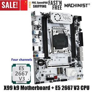 X99 k9 Kit Placa Base LAG 2011-3 Soporte DDR4Intel Xeon E5 2667 V3 CPU NVME M.2 - Imagen 1 de 15
