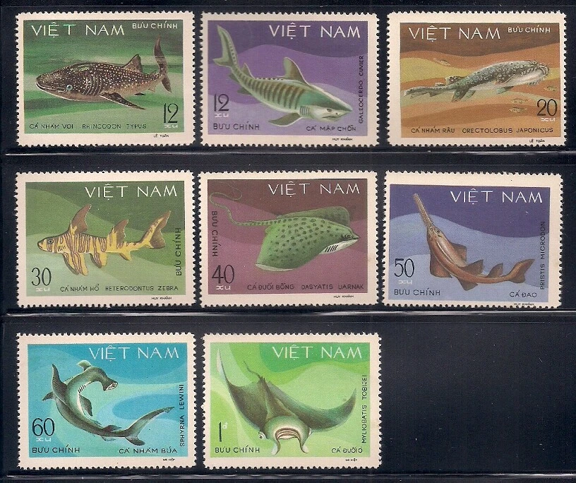 Vietnam   1980   Sc # 1070-77   Fishes   NGAI   (10360) - Image 1 of 1