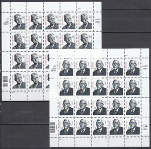 Estados Unidos - Correo 2000 Yvert 3136/7 mini pliego ** Mnh Personajes - Imagen 1 de 1