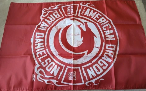 AEW ALL ELTE CRATE EXCLUSIVE BRYAN DANIELSON AMERICAN DRAGON FLAG 24"x36" SEALED Cover