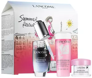 Lancome Summer Rescue Value Gift Set($129) ~ Genefique+Toner+moisturizer ~ NIB - Picture 1 of 3
