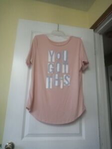 Women's Old Navy Pink Active Graphic Top Size XL